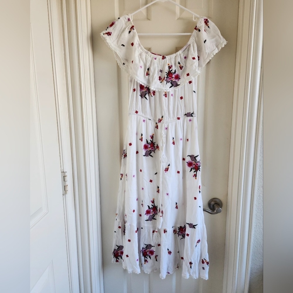 Lost + Wander Bloomingdales‎ Womens Embroidered Floral Señorita Maxidress sz M